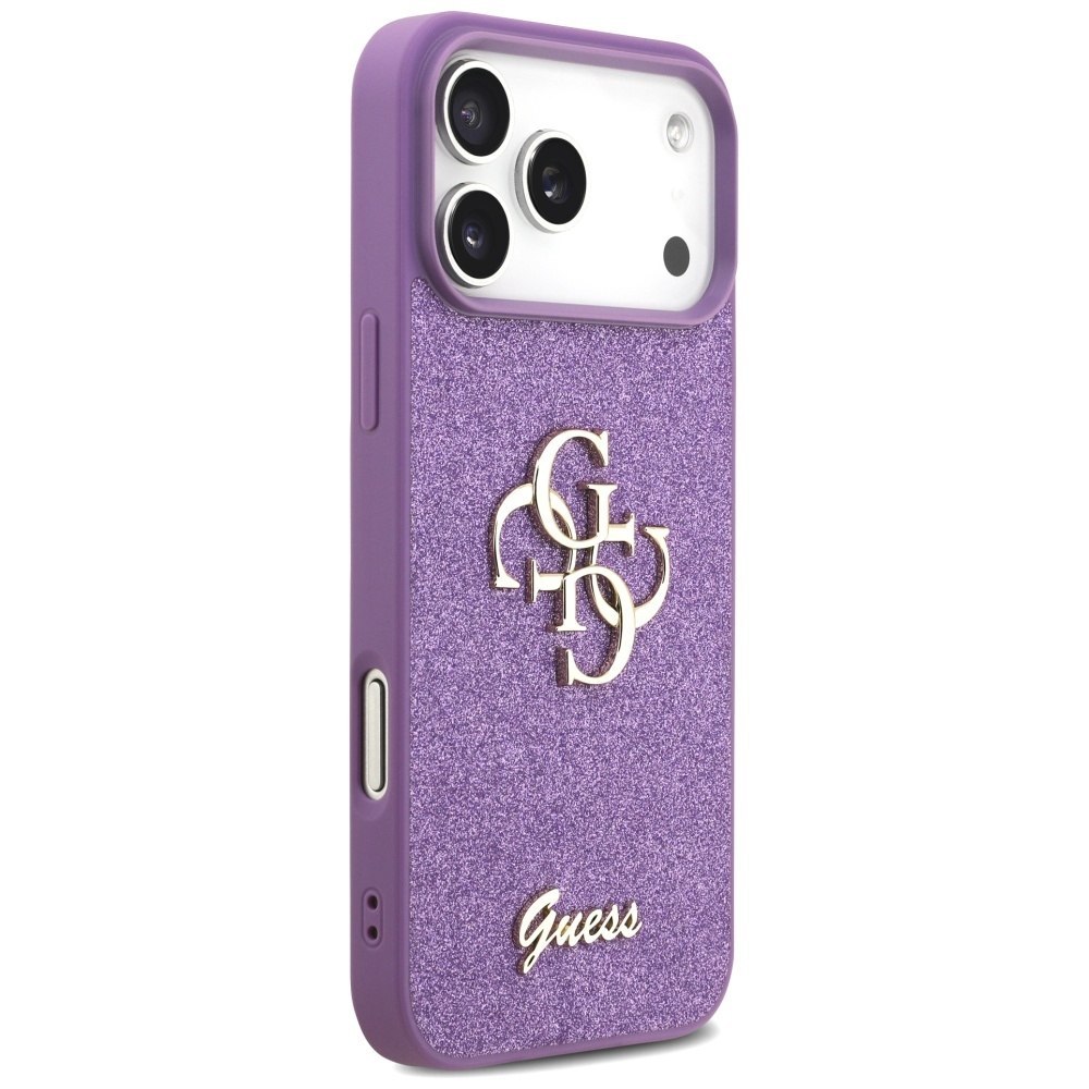 Etui Guess Fixed Glitter Big 4G do iPhone 17 Pro Max liliowy